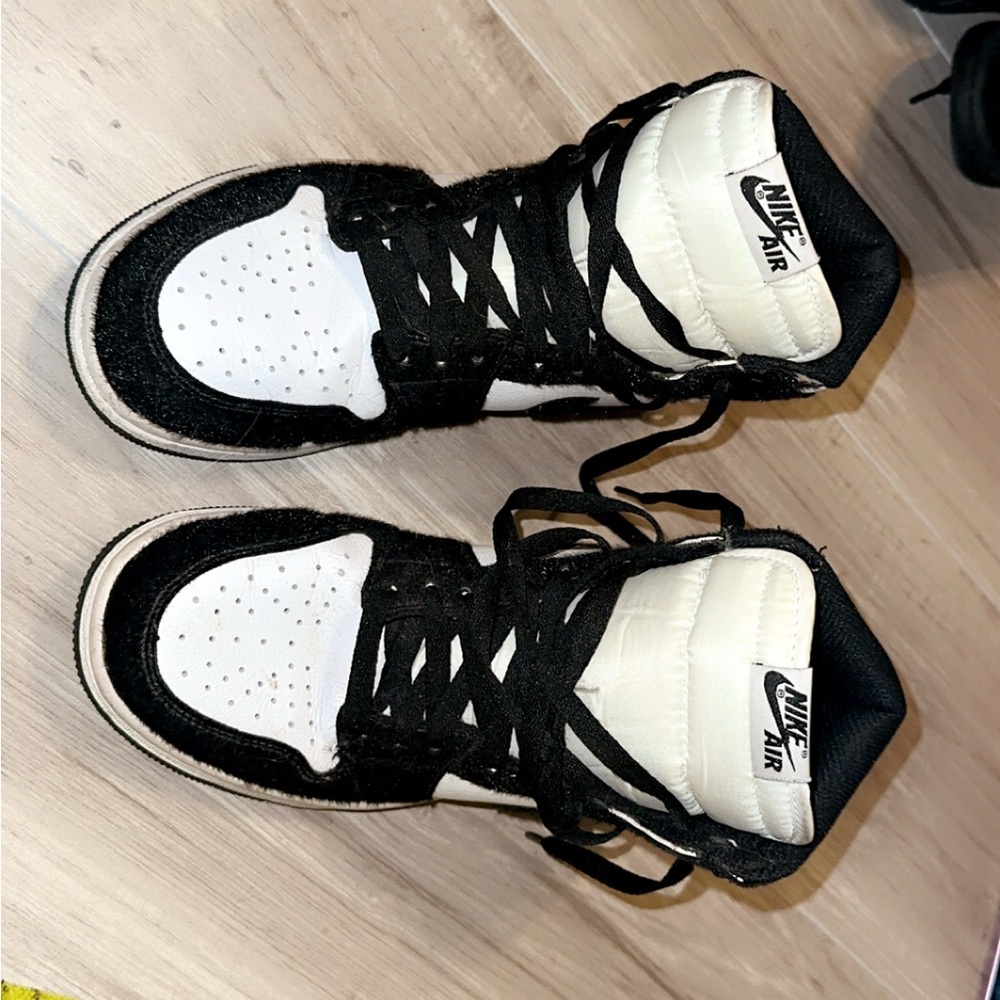 Nike Black and White High-Top Sneakers